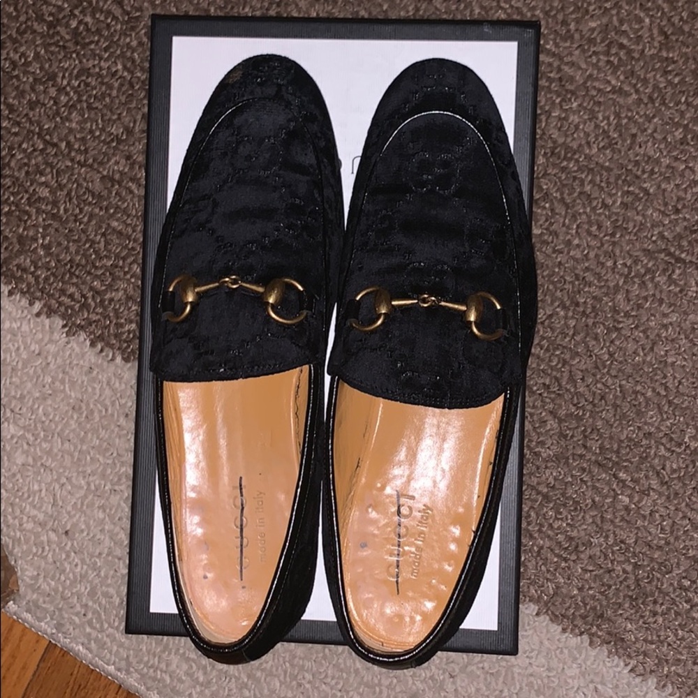 Gucci Velvet Loafers